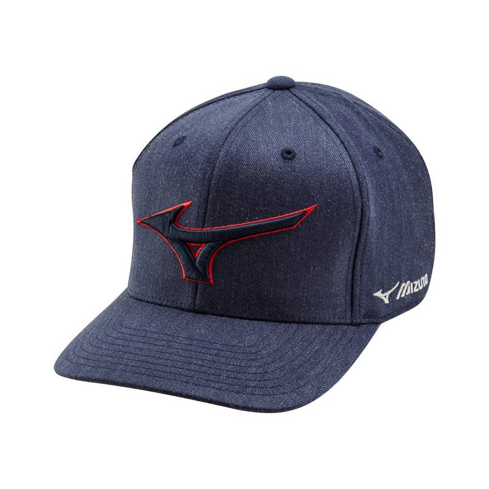 Mizuno Diamond Snapback - Bayan Şapka - Lacivert/Kırmızı Türkiye (EUNSHX-645)